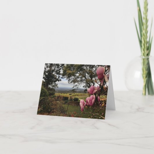 Penser à vous carte Magnolias rose (Devant)