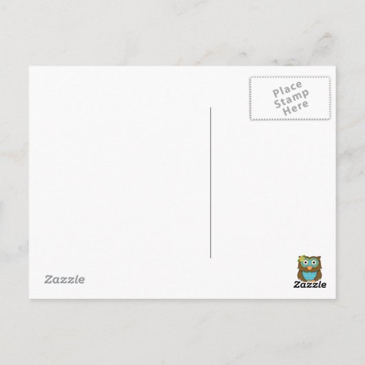 Penser à vous Carte postale Owl (Dos)