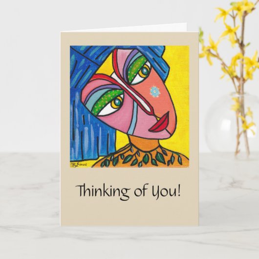 Penser à vous Carte pour notes (Fleur jaune)