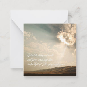 Penser à vous Carte pour notes - Tourner vos yeux 