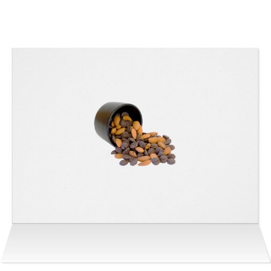 Penser à vous Chocolat Bits Almonds Word Cloud (Intérieur Horizontal (Haut))