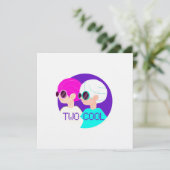 Penser à vous deux Cool Carte d'amitié (Debout devant)