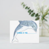 Penser À Vous Dolphin Fashion Carte Postale (Debout devant)