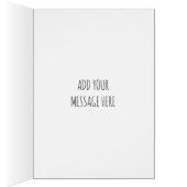 Penser à vous Doodle Flowers Friendship Card (Intérieur (Droit))