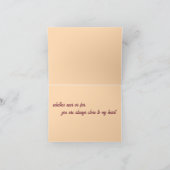 Penser à vous / Feuilles d'automne Carte de voeux (Intérieur)