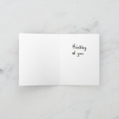 Penser À Vous Fleurs Carte Note (Intérieur)
