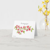Penser à vous fleurs de cerisier Carte de note (Fleur jaune)