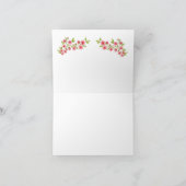 Penser à vous fleurs de cerisier Carte de note (Intérieur)