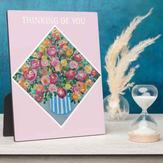 Penser à vous fleurs Plaque de Tabletop avec Eau (Côté)