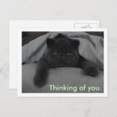 Penser à vous - Je vous manque - Carte postale de (Devant / Derrière)