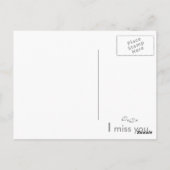 Penser à vous - Je vous manque - Carte postale de (Dos)