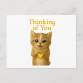 Penser à vous jolie carte Kitten (Devant)