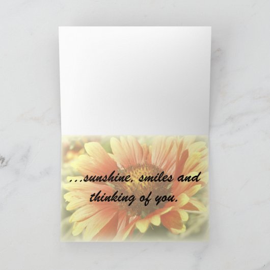 Penser à vous Modèle de fleurs trempées du soleil (Intérieur)