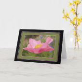 Penser À Vous Modèle photo De Pavot Rose Cadre (Fleur jaune)