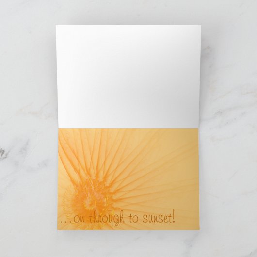 Penser à vous Orange Abstrait Modèle de soleil (Intérieur)