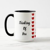 Penser À Vous Poodle Deux Tone Café Mug (Gauche)