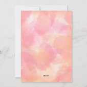 Penser à vous Rose Design Carte de voeux (Dos)