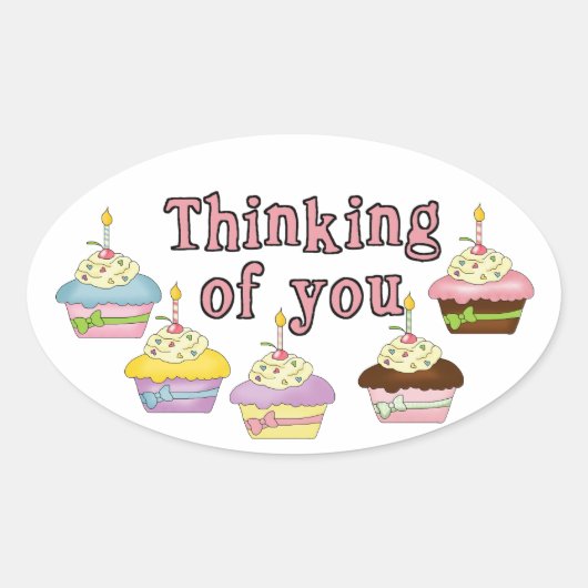 Penser à vous Sticker Cupcake (Devant)