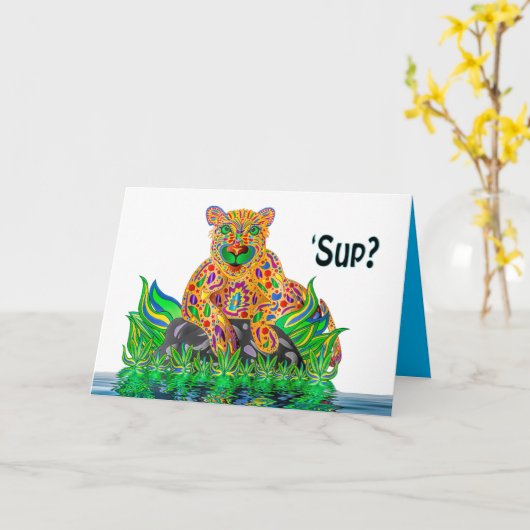 Penser à vous, SUP Lion Cub carte Kaleidoscope (Fleur jaune)