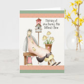 Penser à vous Sympathy Soft Prim Carte de voeux (Fleur jaune)