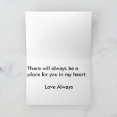 Penser à vous toujours carte de voeux (Intérieur)