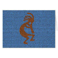 Penser à vous traditionnel Kokopelli Flute Mosaic