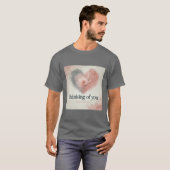 Penser À Vous Tshirt Coeur Pour Hommes (Devant entier)