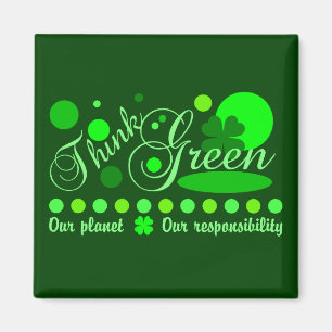 Penser aimant vert