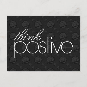 Penser carte postale positive
