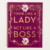 Penser comme une dame Agir comme un boss Gold Trie (Devant)