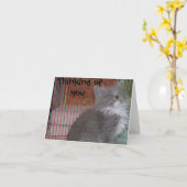 Penser drôle à votre carte (Fleur jaune)