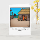 Penser Drôle À Votre Carte De Voeux Humour (Fleur jaune)