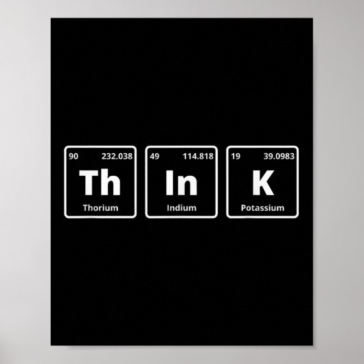 Penser Drôle Tableau Périodique Des Éléments (Devant)