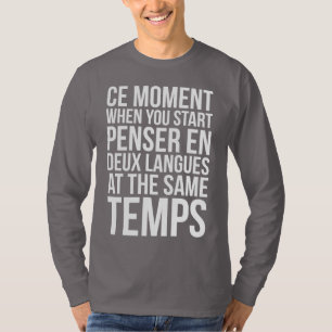Penser en Deux Langues starten bij dezelfde Temps T-shirt