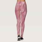 Penser Flamant rose rose Pop Plumes Leggings (Dos)