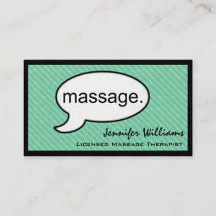 Penser Massage Cloud Carte de visite