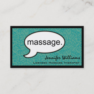 Penser Massage Cloud Carte de visite