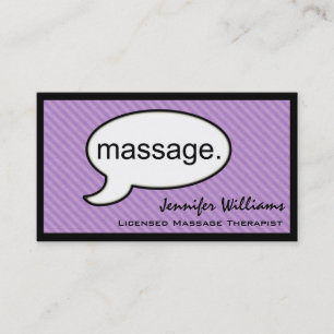 Penser Massage Cloud Carte de visite