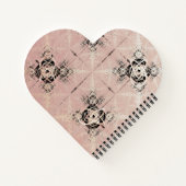 Penser Pastel Twists Carnet en forme de coeur (Dos)
