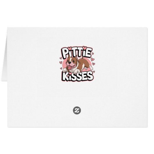 Penser Pitbull mignon à vous aimer Pittie Pit Bull (Dos Horizontal)