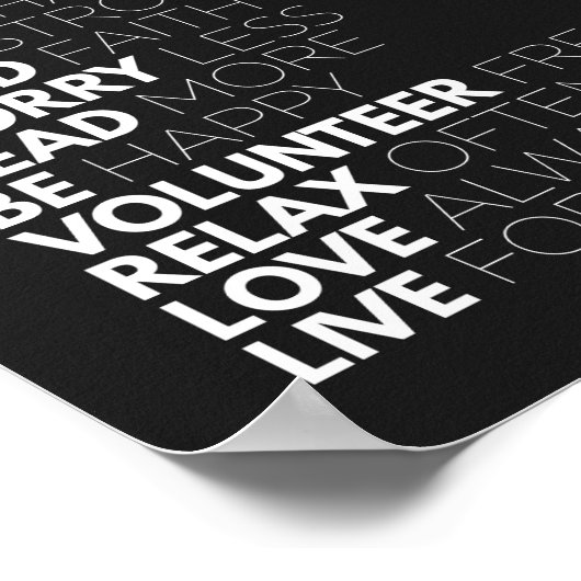 Penser positivement | Affiche motivationnelle (Coin)