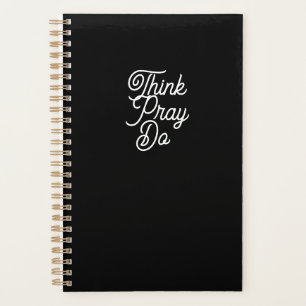 Penser Pray Do Black Modern Planner
