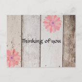 Penser Rustique à votre carte de voeux (Devant)