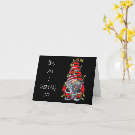 PENSER "VOUS" À LA CARTE "NOËL" (Fleur jaune)