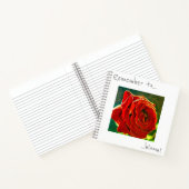 Pensez à fleurir le Carnet de Fleur Rouge Rose (Intérieur)
