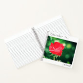 Pensez à fleurir le Carnet de Fleur Rouge Rose (Intérieur)