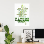 Pensez à Green Nature poster de l'environnement (Bureau à domicile)
