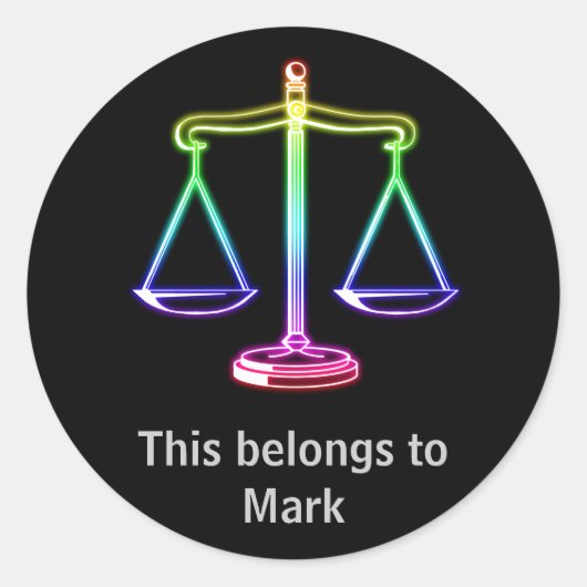 Pensez à la justice - Droit sticker (Devant)