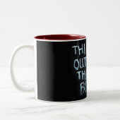 PENSEZ À L'EXTÉRIEUR DE LA BOÎTE - BEAU SLOGAN MUG (Gauche)