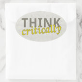 Pensez à Stickers Critique (Sac)